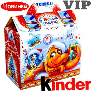 Сладкий подарок на Новый Год в жестяной упаковке весом 1200 грамм по цене 1762 руб в Брянске
