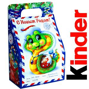 Детский подарок на Новый Год в жестяной упаковке весом 335 грамм по цене 1312 руб в Брянске