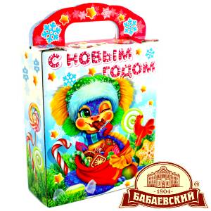 Детский подарок на Новый Год в мешочке весом 800 грамм по цене 1261 руб в Брянске