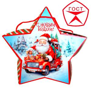 Детский подарок на Новый Год в жестяной упаковке весом 950 грамм по цене 1182 руб в Брянске